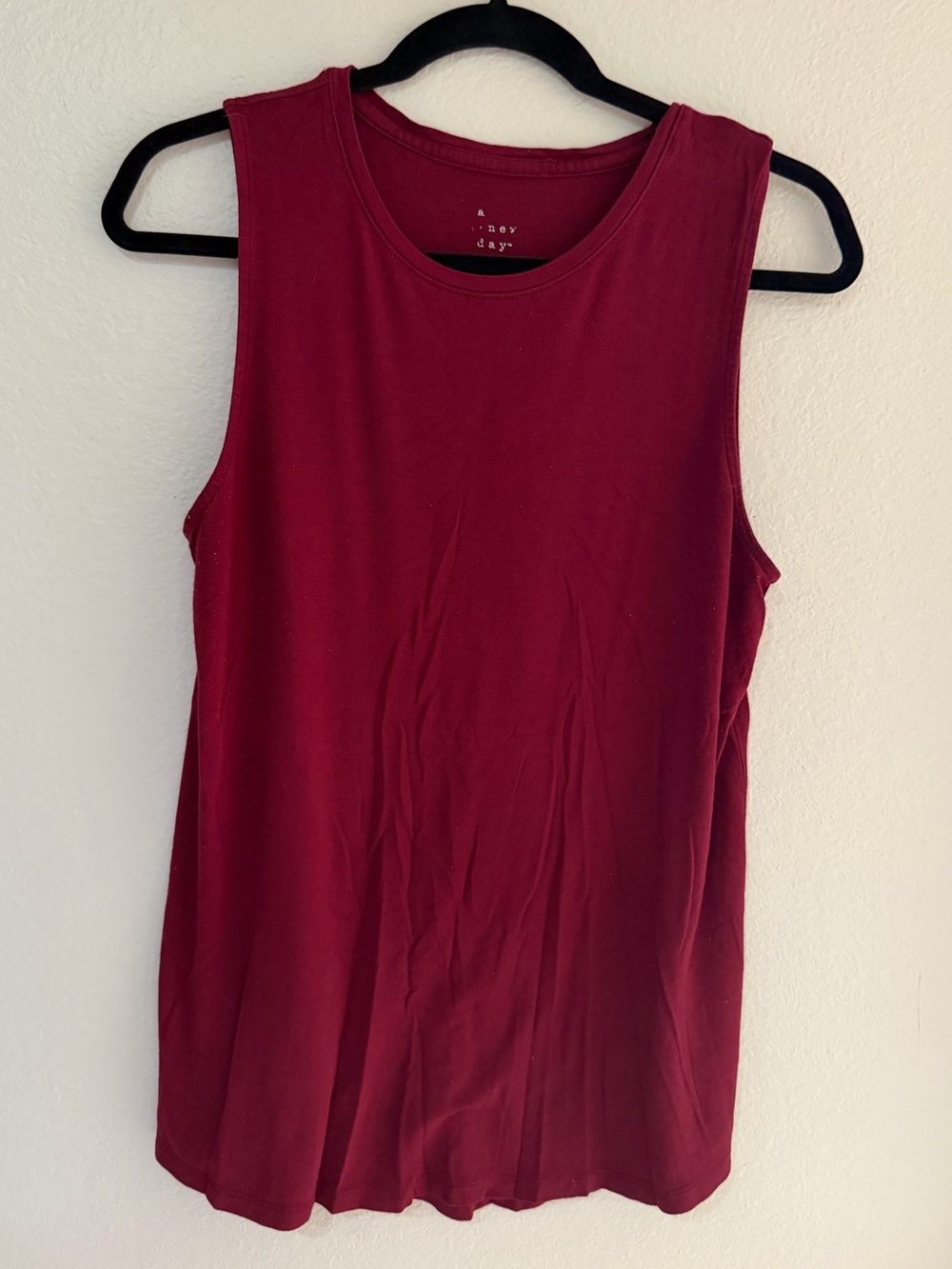 A New Day - Target - Tank - Sleeveless Top - Medium - Red Maroon Burgundy